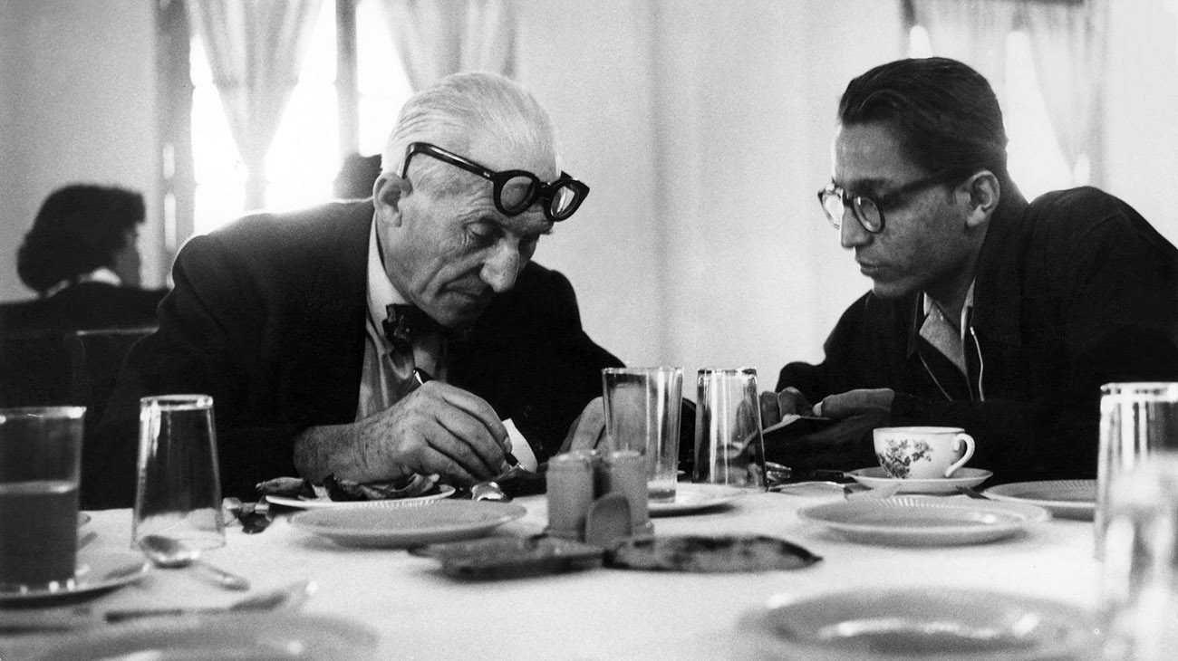 Balkrishna Doshi with Le Corbusier