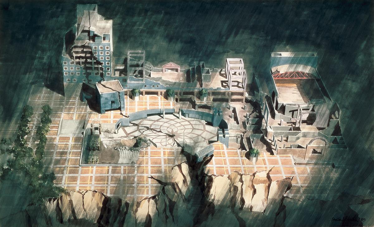 Tsukaba Center Building, photo courtesy of Arata Isozaki and Associates